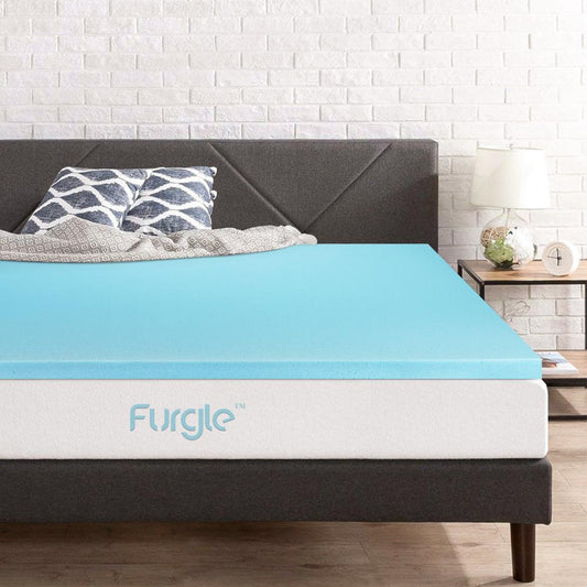 3" Gel Mattress Topper High-Density Gel-Infused Memory Foam Mattress Medium-Firm Mattress Pad for Pressure Relieving All Sizes