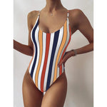 One Piece Swimsuit Women Swimwear 2023 Sexy Striped Bathing Suit Woman Bikini Swimming for Beach Wear Monokini Female Swimsuits