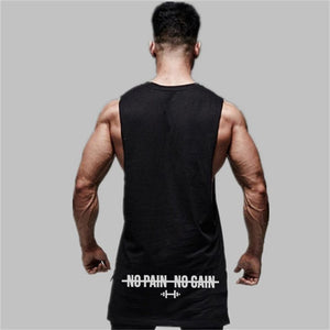Muscleguys Bodybuilding Clothing Fitness Tank Tops Men Extend Cut Off Dropped Armholes Sports Vest Gym Workout Sleeveless Shirt