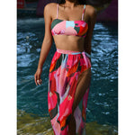 High Waist Bikini 2023 Sexy Swimsuit Women Swimwear Swim Cover up Bikini Set 3 piece Female Beach Wear Swimming for Bathing Suit