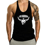 Mens Tank Top Gym Stringer Singlets Fitness Clothing Workout Cotton Sleeveless Shirt Summer Undershirt Vest Male