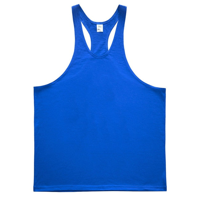 Mens Tank Top Gym Stringer Singlets Fitness Clothing Workout Cotton Sleeveless Shirt Summer Undershirt Vest Male