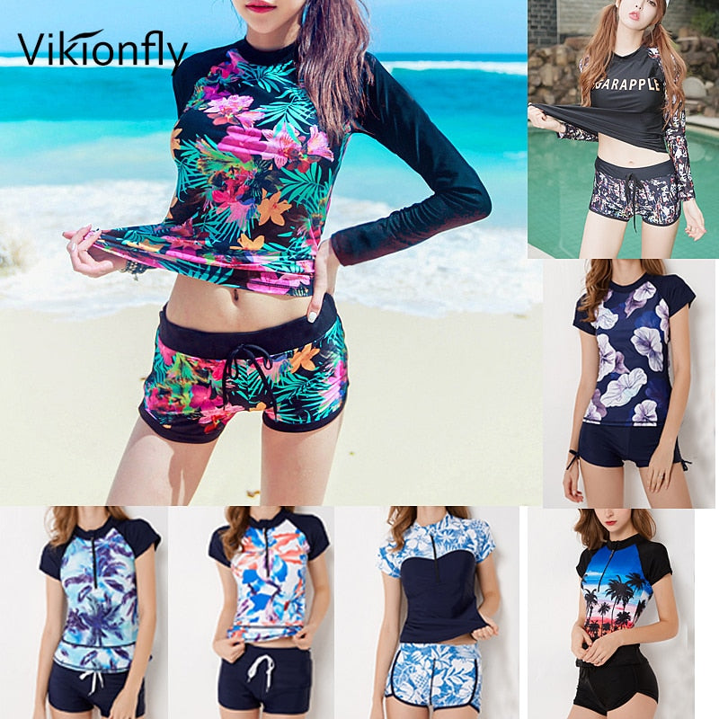 Vikionfly Large Tankini Swimsuits Women Plus Size Swimwear 2021 Retro High Waist Bathing Suits Swimming Suit With Shorts 4XL 3XL