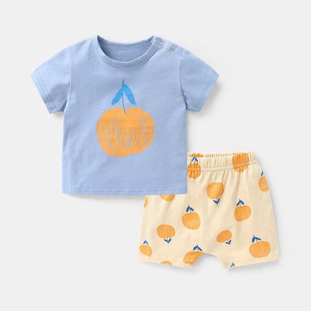 Brand Cotton Baby Boy Sets Leisure Sports Baby Boy T-shirt with Shorts Sets - Toddler Baby Boy Clothing
