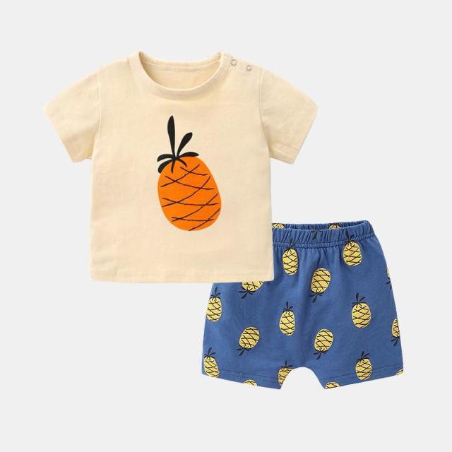 Brand Cotton Baby Boy Sets Leisure Sports Baby Boy T-shirt with Shorts Sets - Toddler Baby Boy Clothing