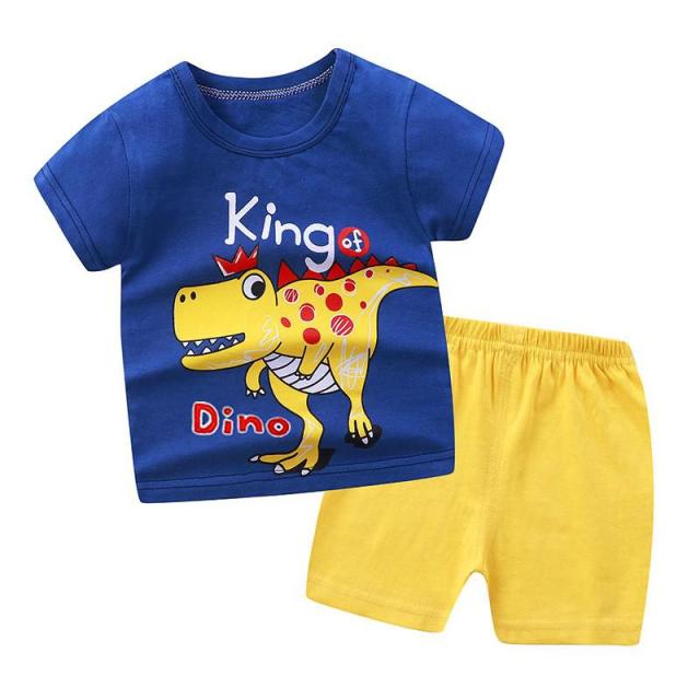 Brand Cotton Baby Boy Sets Leisure Sports Baby Boy T-shirt with Shorts Sets - Toddler Baby Boy Clothing