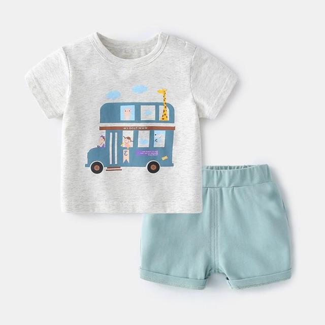 Brand Cotton Baby Boy Sets Leisure Sports Baby Boy T-shirt with Shorts Sets - Toddler Baby Boy Clothing