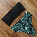Leopard Bikini High Waist Swimsuit Women Bikini 2021 Push Up Bandeau Women Off Shoulder Beach Swimming Suit Brazilian Swimwear