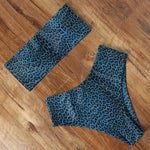 Leopard Bikini High Waist Swimsuit Women Bikini 2021 Push Up Bandeau Women Off Shoulder Beach Swimming Suit Brazilian Swimwear