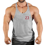 New brand men's fitness clothing gym stringing vests men's bodybuilding vests workout undershirts running sleeveless shirts