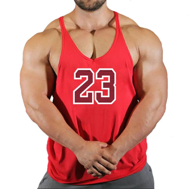 Gorilla wear fashion cotton sleeveless tank top men Fitness muscle shirt mens singlet Bodybuilding workout gym vest fitness men