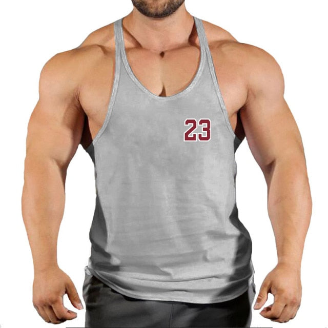 Gorilla wear fashion cotton sleeveless tank top men Fitness muscle shirt mens singlet Bodybuilding workout gym vest fitness men