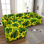 Flamingo Elastic Sofa Covers for Living Room Stretch Tropical Leaves Slipcovers Couch Cover L Shape Funda de sofá de esquina