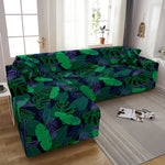 Flamingo Elastic Sofa Covers for Living Room Stretch Tropical Leaves Slipcovers Couch Cover L Shape Funda de sofá de esquina