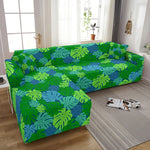 Flamingo Elastic Sofa Covers for Living Room Stretch Tropical Leaves Slipcovers Couch Cover L Shape Funda de sofá de esquina