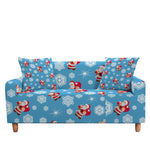 Christmas Stretch Sofa Cover Elastic Couch Cover Case for Corner Sectional Sofa funda de sofá L Shape Sofa Santa Claus Printed