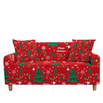 Christmas Stretch Sofa Cover Elastic Couch Cover Case for Corner Sectional Sofa funda de sofá L Shape Sofa Santa Claus Printed