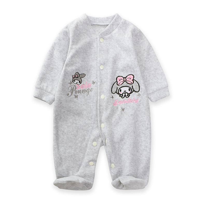 New Trending Baby Girls Rompers Clothing Pink Cartoon Baby Girls Clothes - One Pieces Pajamas Fleece Jumpsuit Costume