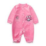 New Trending Baby Girls Rompers Clothing Pink Cartoon Baby Girls Clothes - One Pieces Pajamas Fleece Jumpsuit Costume