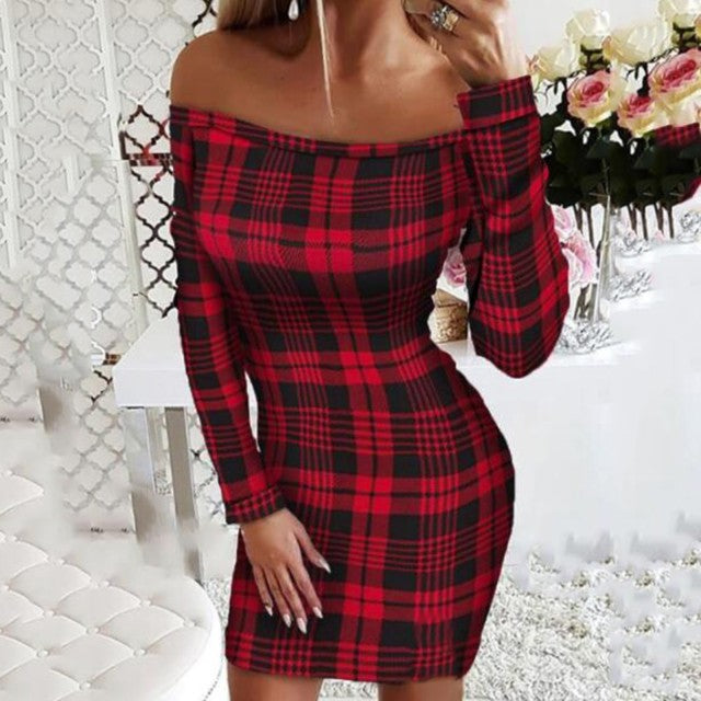 Autumn Winter Knitted Sweater Dress Women Christmas Xmas Deer Printed Long Sleeve Bodycon Mini Dresses Knitwear Sweaters Clothes