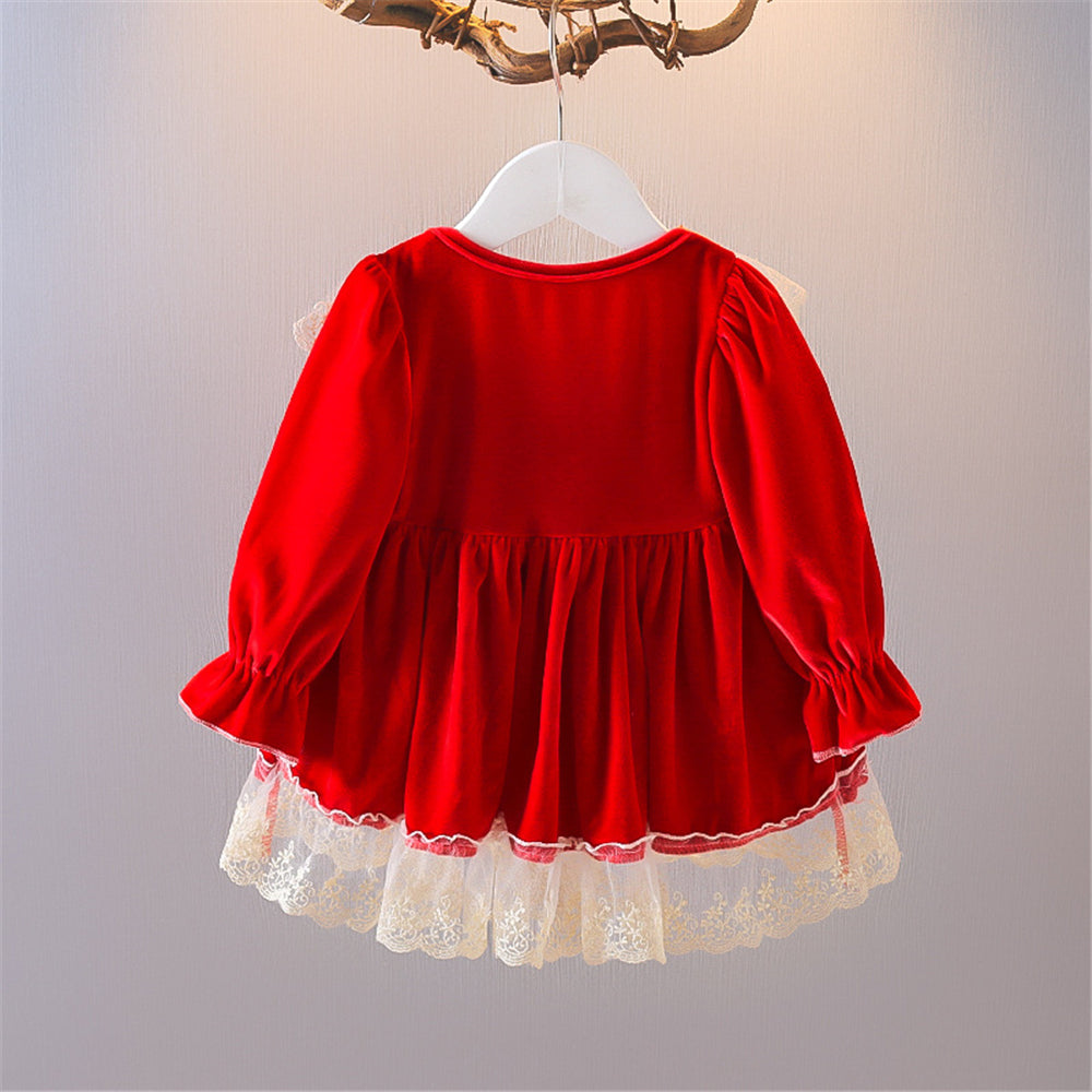 Popular Toddler Girls Dress Clothes Dresses for Girls - Long Sleeve 1st Birthday Clothing Outfits Toddler Girl Clothes