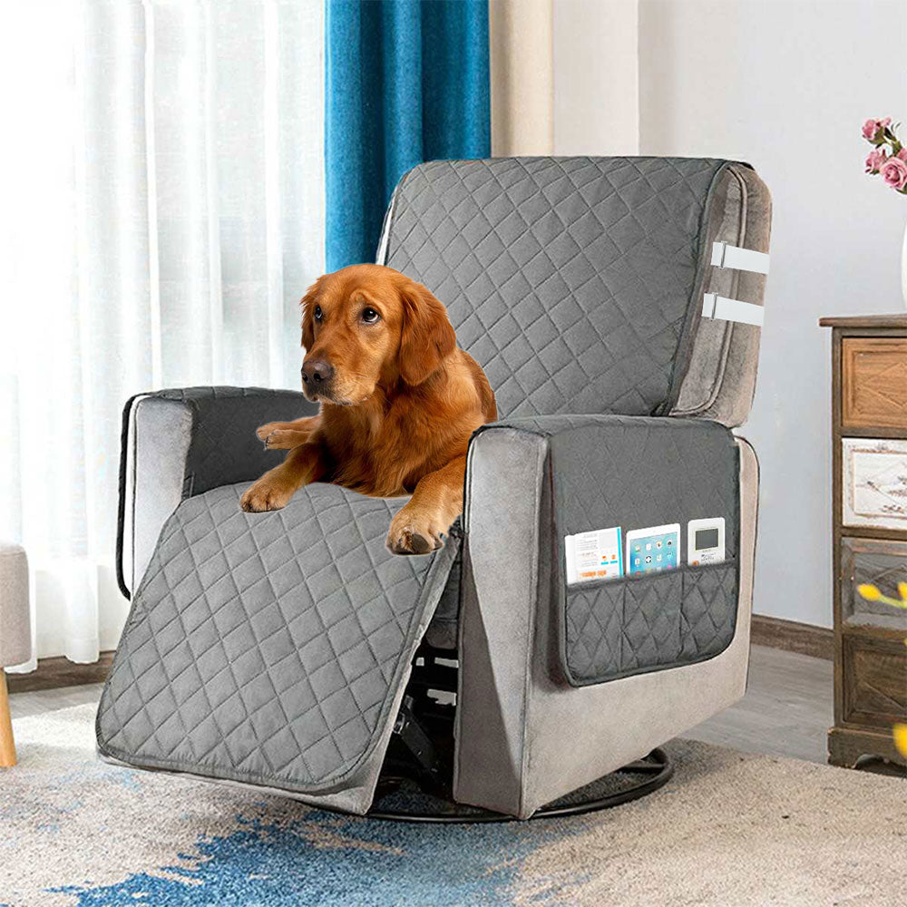Quilted Couch Sofa Cover Anti-wear Sofa Covers for Dogs Pet Kid Anti-Slip Couch Recliner Slipcovers Armchair Furniture Protector