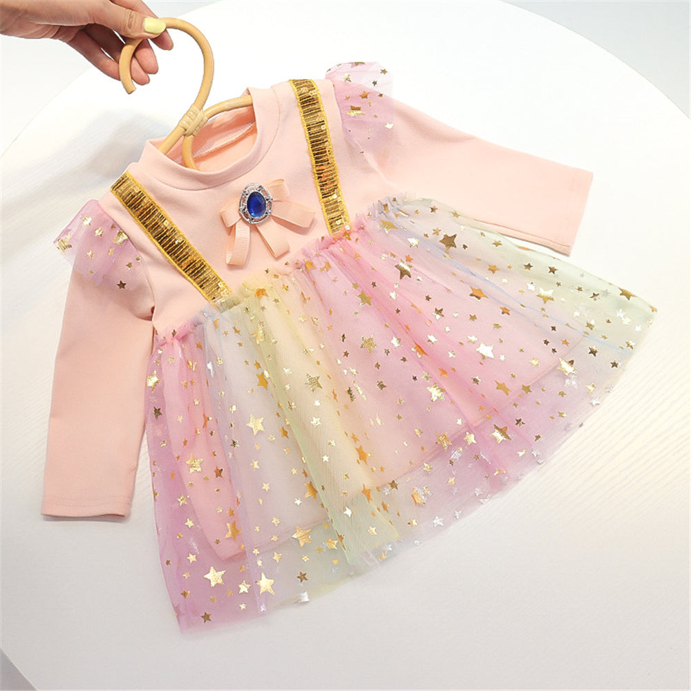 Popular Toddler Girls Dress Clothes Dresses for Girls - Long Sleeve 1st Birthday Clothing Outfits Toddler Girl Clothes