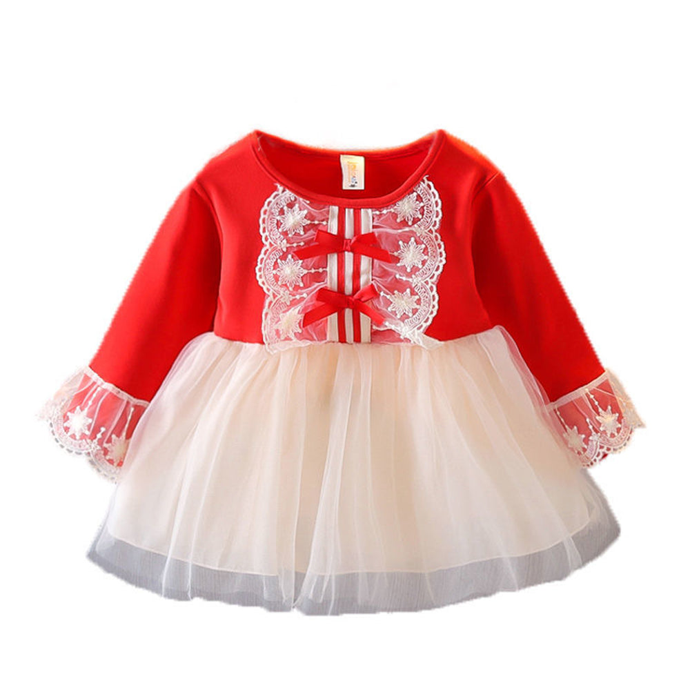 Popular Toddler Girls Dress Clothes Dresses for Girls - Long Sleeve 1st Birthday Clothing Outfits Toddler Girl Clothes