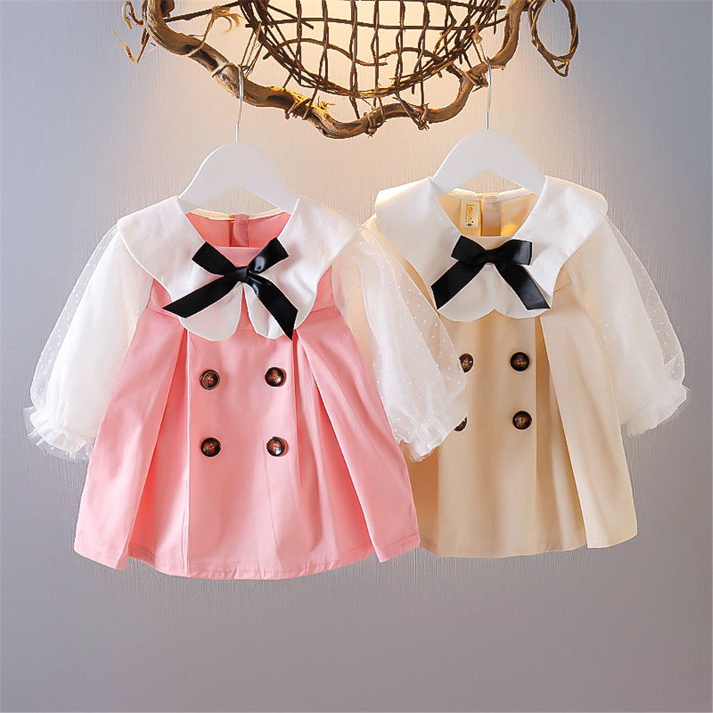 Popular Toddler Girls Dress Clothes Dresses for Girls - Long Sleeve 1st Birthday Clothing Outfits Toddler Girl Clothes