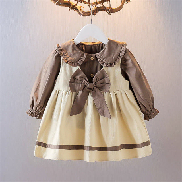 Popular Toddler Girls Dress Clothes Dresses for Girls - Long Sleeve 1st Birthday Clothing Outfits Toddler Girl Clothes