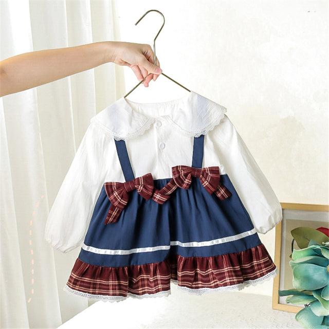 Popular Toddler Girls Dress Clothes Dresses for Girls - Long Sleeve 1st Birthday Clothing Outfits Toddler Girl Clothes