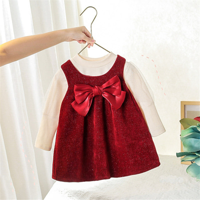 Popular Toddler Girls Dress Clothes Dresses for Girls - Long Sleeve 1st Birthday Clothing Outfits Toddler Girl Clothes