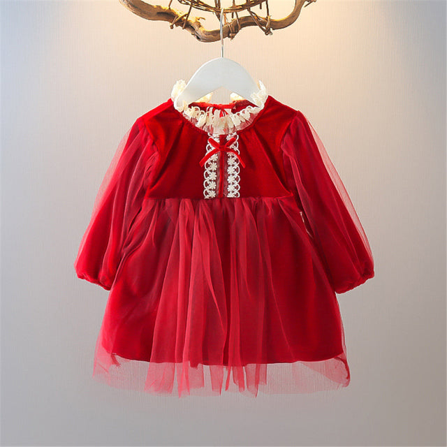 Popular Toddler Girls Dress Clothes Dresses for Girls - Long Sleeve 1st Birthday Clothing Outfits Toddler Girl Clothes