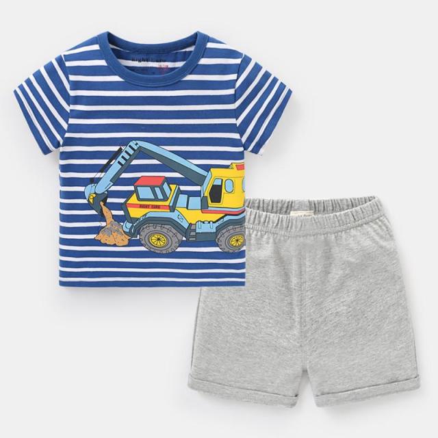 Brand Cotton Baby Boy Sets Leisure Sports Baby Boy T-shirt with Shorts Sets - Toddler Baby Boy Clothing
