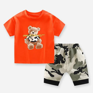 Brand Cotton Baby Boy Sets Leisure Sports Baby Boy T-shirt with Shorts Sets - Toddler Baby Boy Clothing