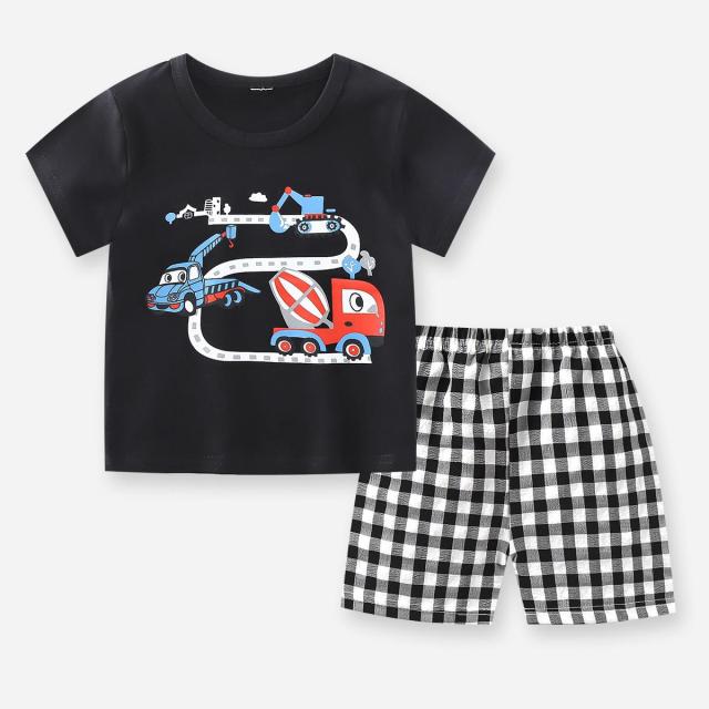 Brand Cotton Baby Boy Sets Leisure Sports Baby Boy T-shirt with Shorts Sets - Toddler Baby Boy Clothing