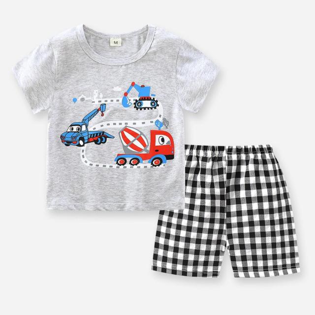 Brand Cotton Baby Boy Sets Leisure Sports Baby Boy T-shirt with Shorts Sets - Toddler Baby Boy Clothing