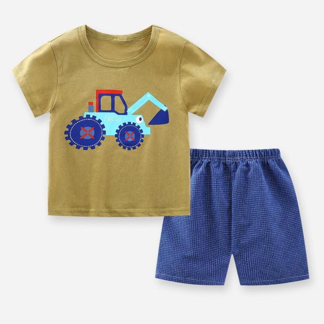 Brand Cotton Baby Boy Sets Leisure Sports Baby Boy T-shirt with Shorts Sets - Toddler Baby Boy Clothing