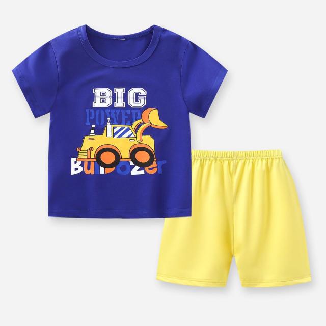 Brand Cotton Baby Boy Sets Leisure Sports Baby Boy T-shirt with Shorts Sets - Toddler Baby Boy Clothing
