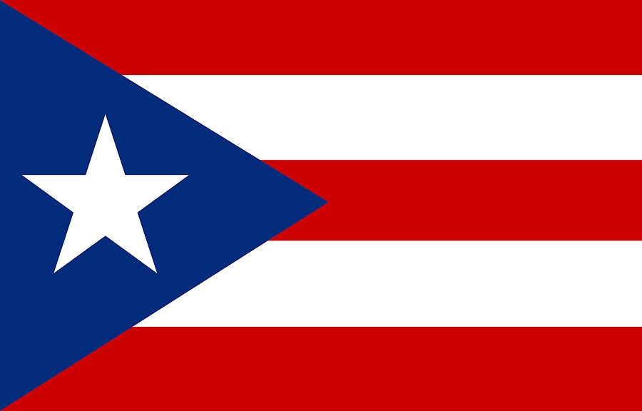 Puerto Rico Flag 3*5ft Banners Star and Strip 100D Polyester white Sleeve Metal Gromets