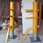 Donnie Yen training muk yan jong artes marciales, Patent stand column Wing Chun Wooden Dummy, one whole wood kung fu mannequin