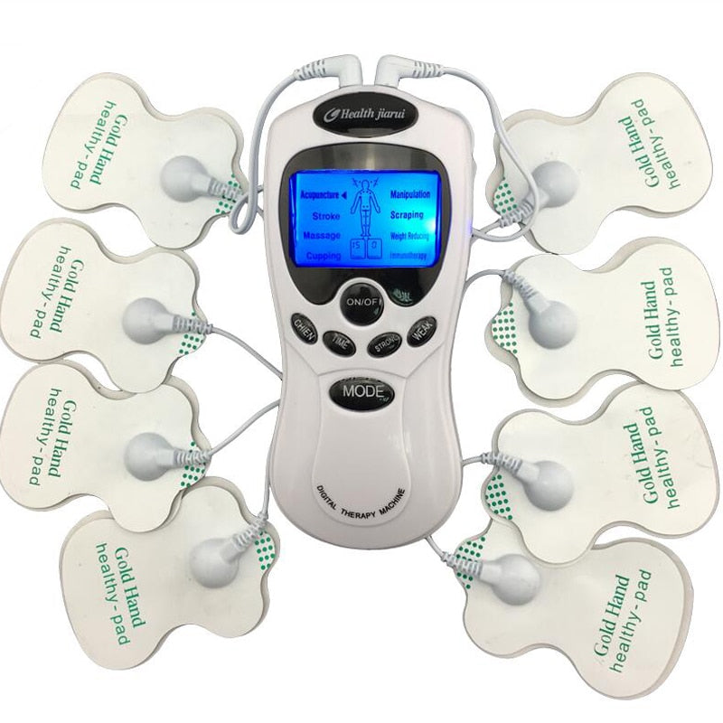 TENS Body Health Care, Digital Meridian Therapy Machine, Muscle Relaxer, Pain Reliever  2*4 pads