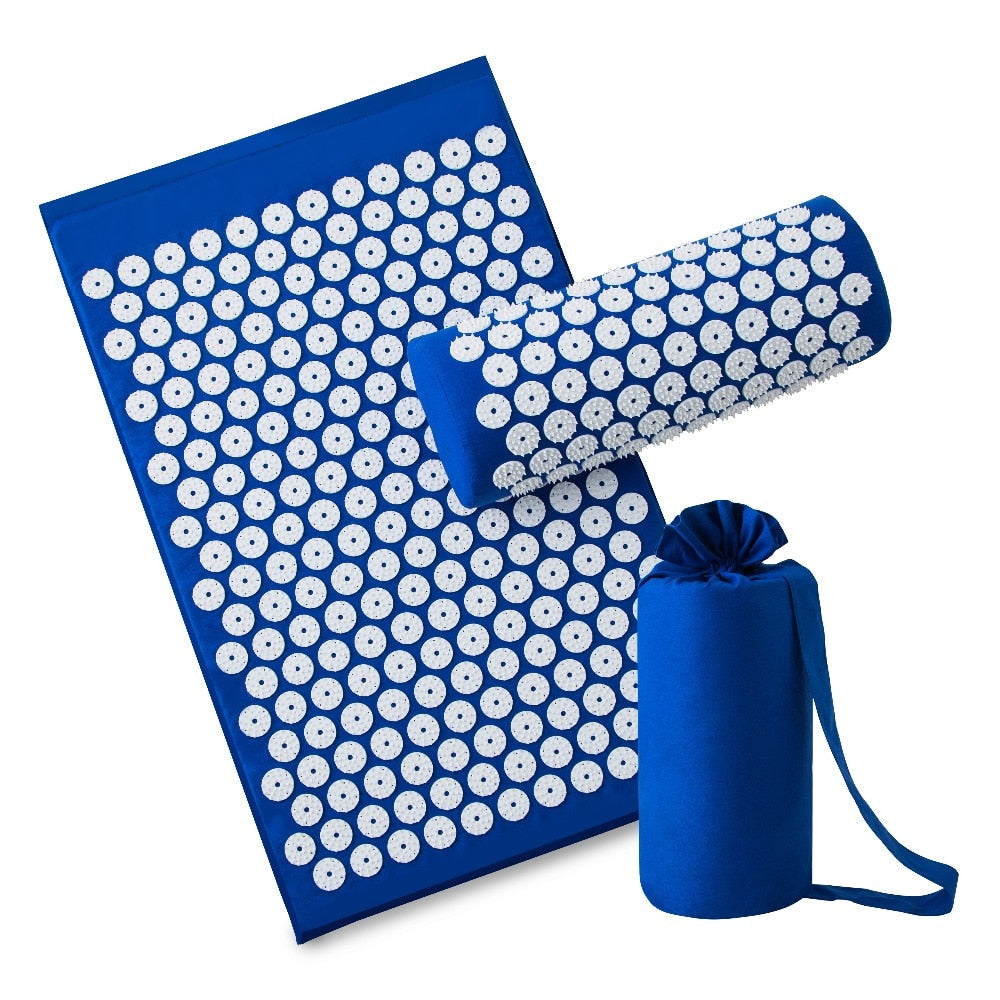 Acupressure Mat, Relieve Body Stress Natural Relief Stress Body Massage Pillow Cushion with bag