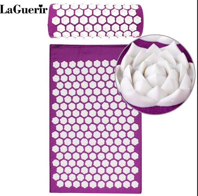 Acupressure Mat, Relieve Body Stress Natural Relief Stress Body Massage Pillow Cushion with bag