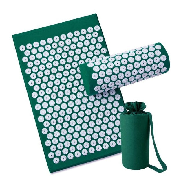 Acupressure Mat, Relieve Body Stress Natural Relief Stress Body Massage Pillow Cushion with bag