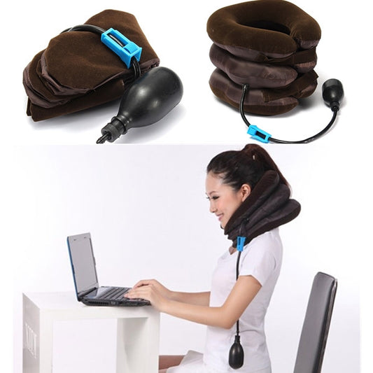 Adjustable Inflatable Neck Stretcher Pain Relief Shoulder Tension Back Traction