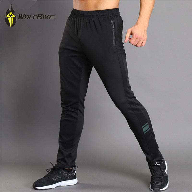 WOSAWE Elastic Soft Cycling Pants Running Sport Mountain Bike Riding Long Trousers Jogging breathable Bottom wearing