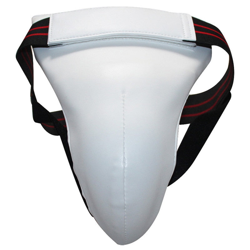High Grade White Taekwondo Jockstrap Groin Guard Men Women Kick Boxing Karate Muay Thai Wushu Sanda Training Crotch Protector