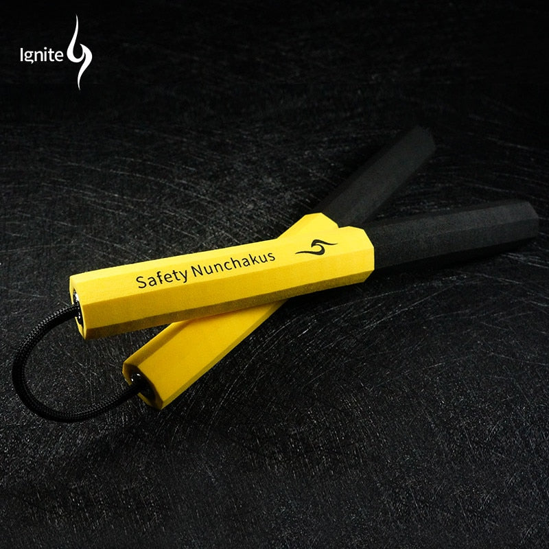 pro-environment Rodeo keselamatan Nunchakus/sponge foam shuangjieao/heavy-duty sponge Nunchakus martial arts training