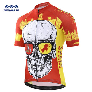 Wolf Pro Unisex Cyclist  Jersey Sport, Men Skull Bike Wear Plus Size 3D Printed Shirt
